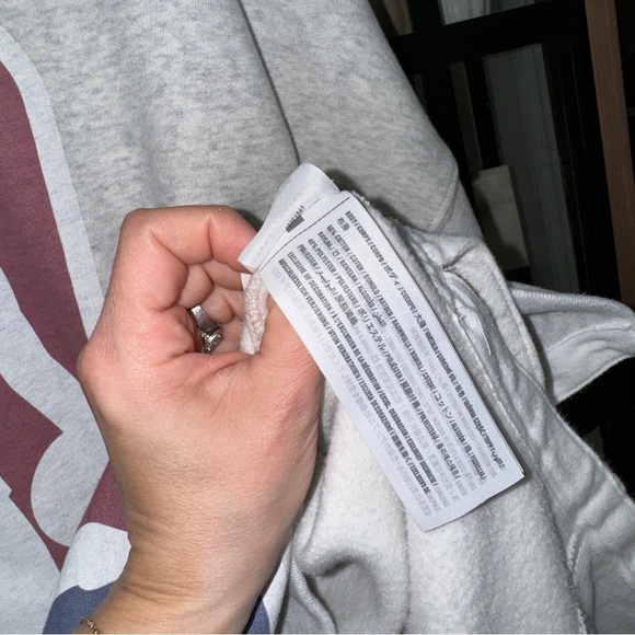 Abercrombie NBA logo Oversized crewneck pullover sweatshirt soft a&f basketball - Picture 4 of 9